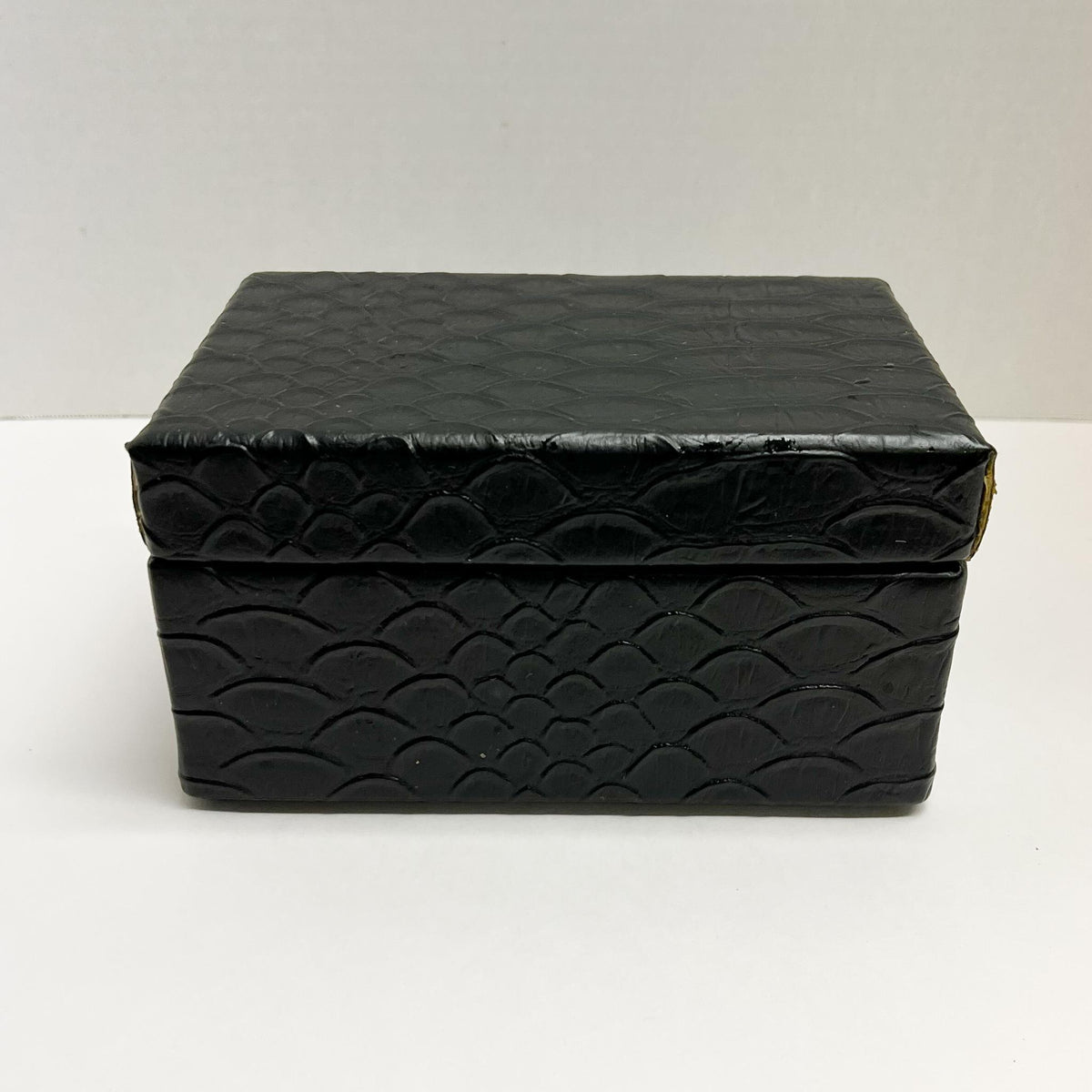 Black Faux Leather Box