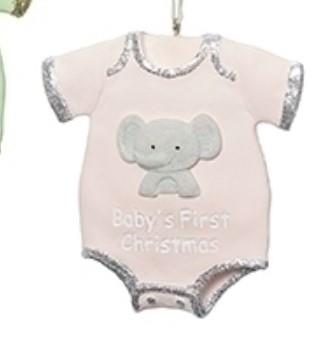 Baby's 1st Christmas Onsie - Pink