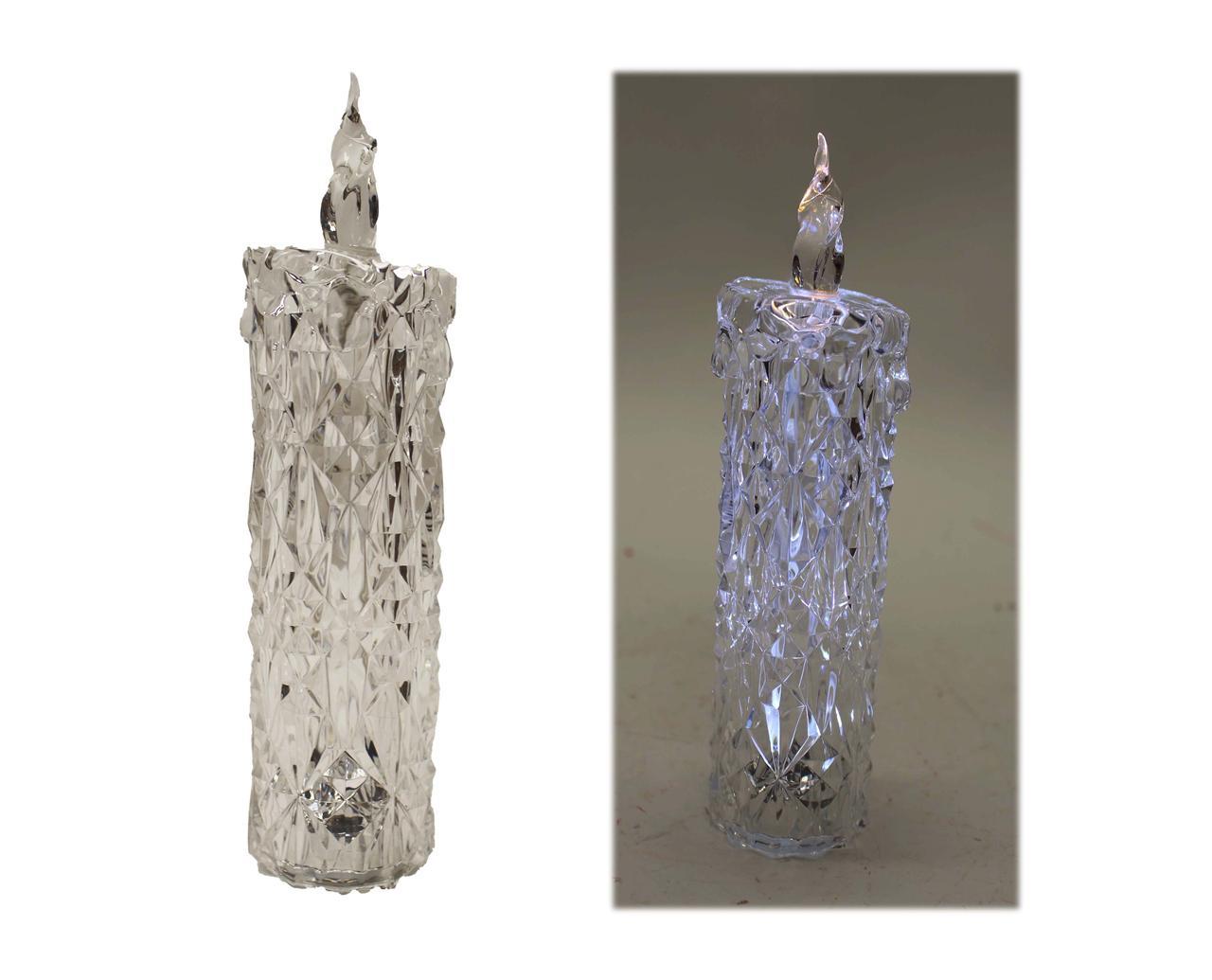 Acrylic LED Crystal-Look Candle