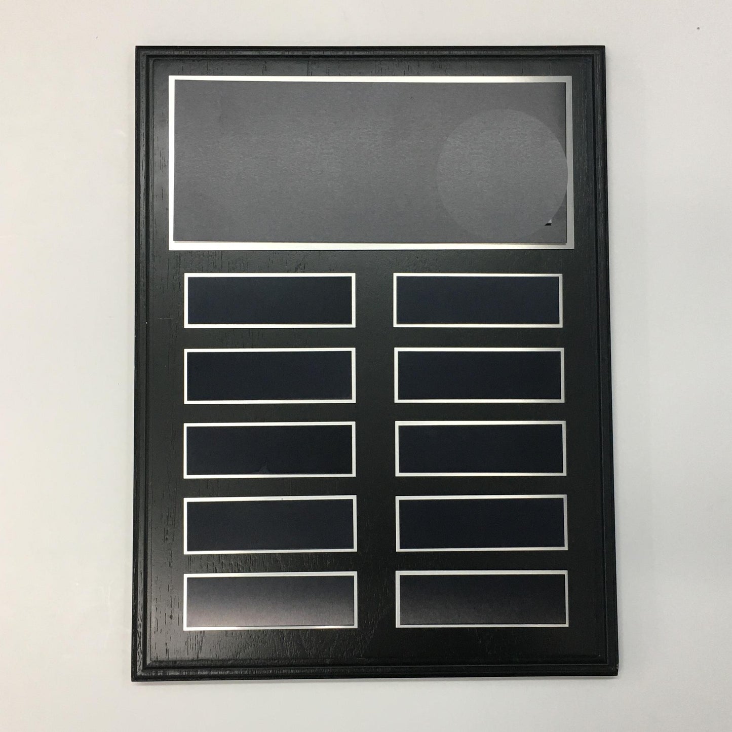 Black 10 Year Annual Plaque