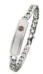 Mens Steel Medic Alert Bracelet