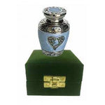 Enamelled Heart Mini Urn