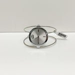 Silver Wire Bangle Watch