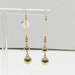 3 Gold Ball Earrings