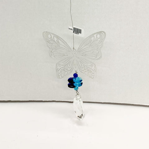 Butterfly Suncatcher with Blue Crystals