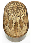 Mango Wood Swivel Box - Dream Catcher