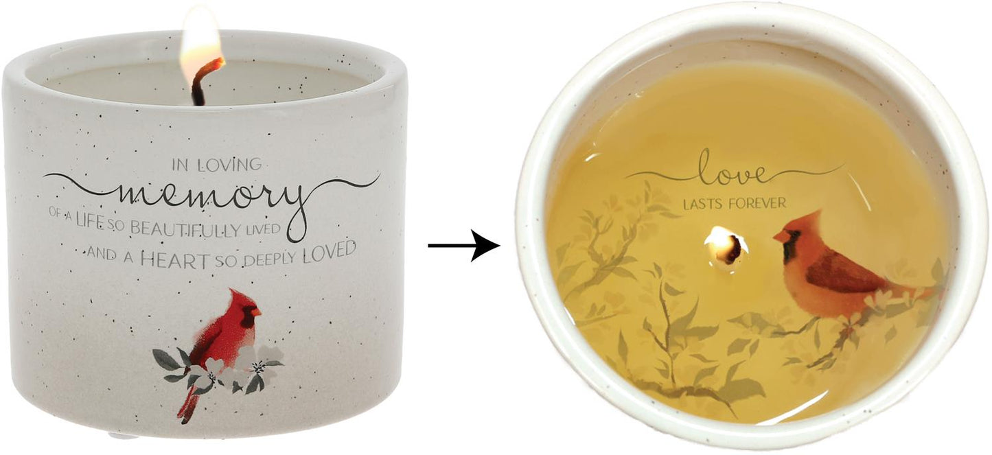 Love Lasts Forever Memorial Candle