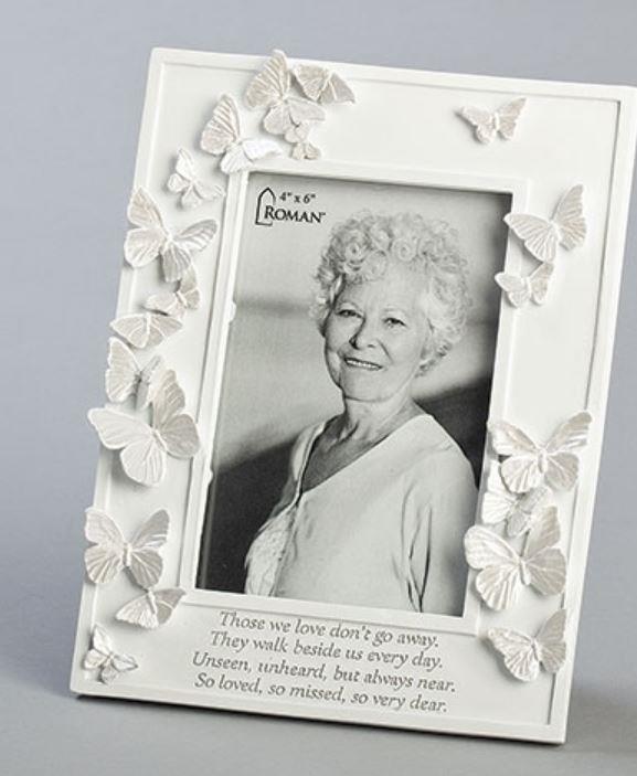In Loving Memory Butterfly Memorial Frame