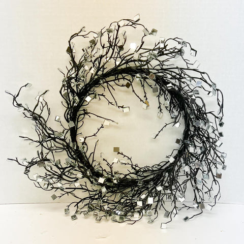 Black Wreath with Mirrors