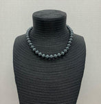 Smoke Grey Bead Necklace