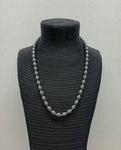 Smoke Grey & Gold Bead Necklace