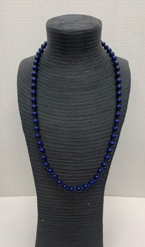 Navy Pearl Necklace