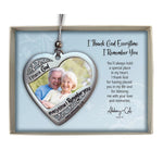 Memorial Heart Photo Ornament