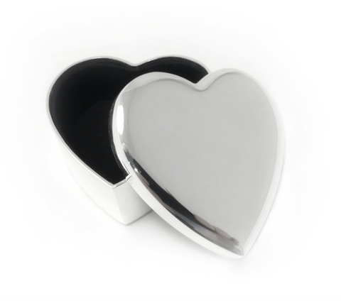 Silver Heart Trinket Box