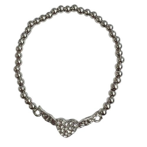Winged Heart Stretch Bracelet