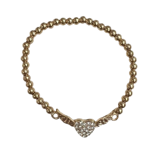 Winged Heart Stretch Bracelet