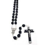 Rosary with Black Wood Beads