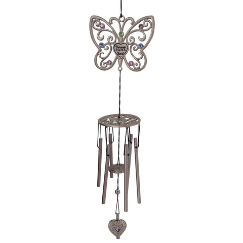 Forever in My Heart Butterfly Windchime