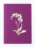 Orchid Pop Up Greeting Card