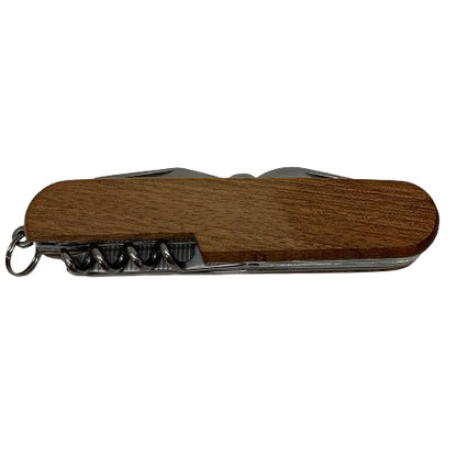 Knife with Multi Tool in Rosewood Case