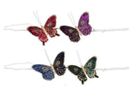 Glitter and Velvet Butterfly Clips