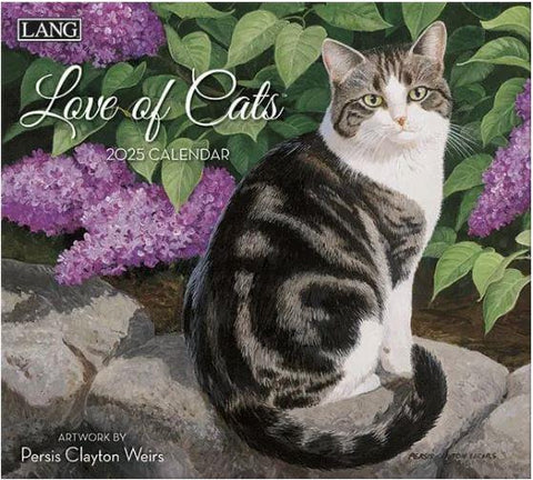 Love of Cats Lang 2025 Calendar