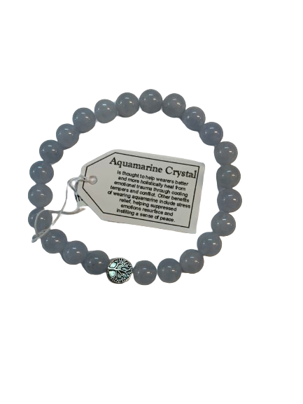 Aquamarine Crystal Bracelet