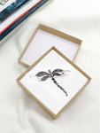 Purple Dragonfly Brooch