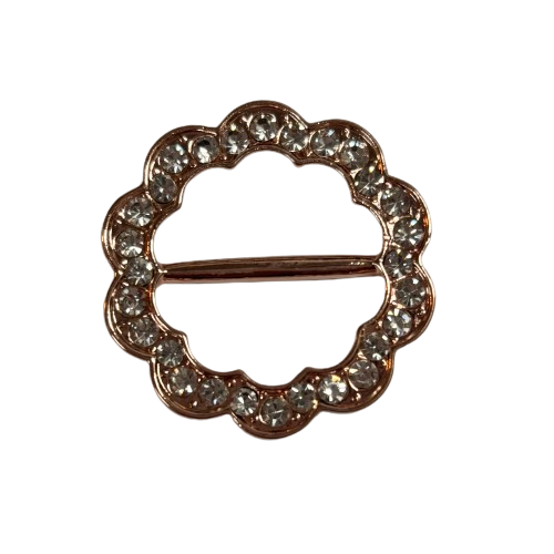 Multi Function Flower Rhinestone Clothing Ring