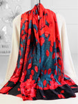 Navy and Red Scarf