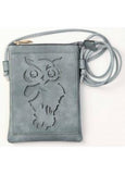 Navy Crossbody Purse with Owl Detail