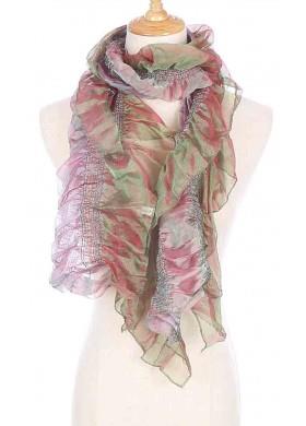 Shimmer Greenish Purple Scarf