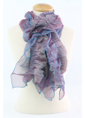 Shimmer Blueish Purple Scarf