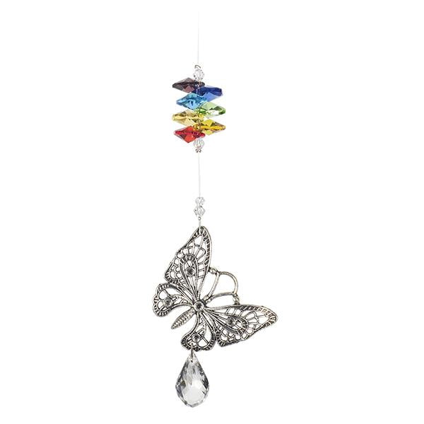 Butterfly with Rainbow Crystals