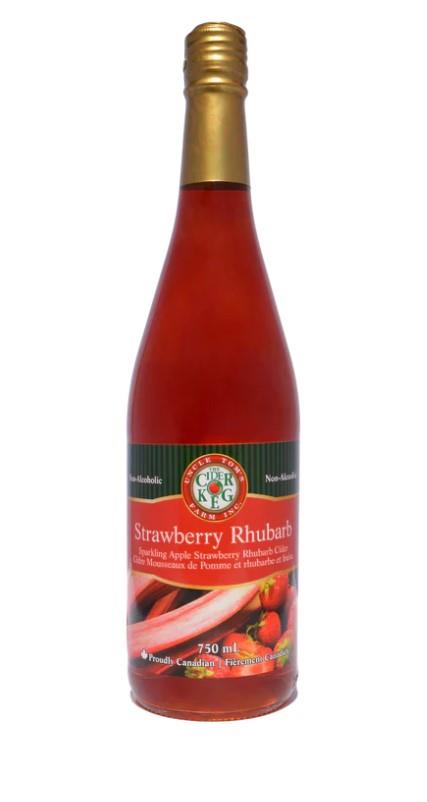 Apple Strawberry Rhubarb Sparkling Cider