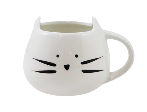 White Cat Mug