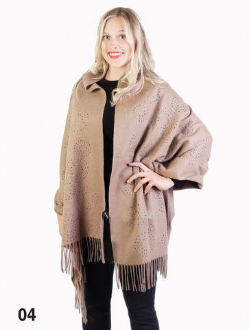 Taupe Cashmere Cape