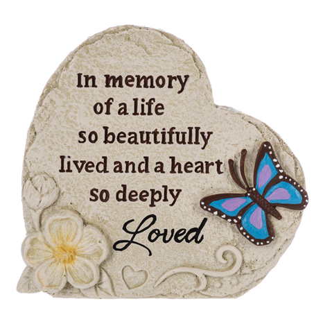 Memorial Butterfly Heart