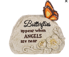 Butterfly Stone with Sentiment