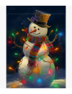 Snowman Garden Flag