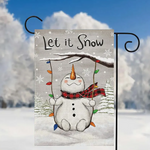 Let it Snow Garden Flag