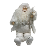 White Sitting Santa "AS IS"