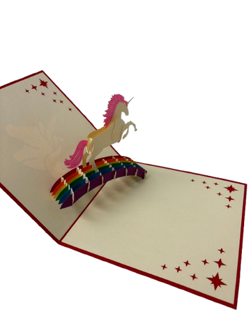 Unicorn Pop Up Greeting Card