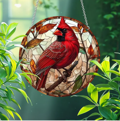 Cardinal Suncatcher