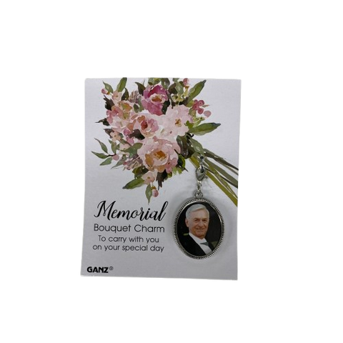 Memorial Bouquet Oval Frame Clip