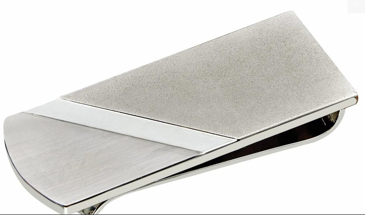 Tri-Tone Silver Money Clip