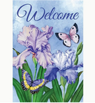 Butterfly & Iris Graden Flag