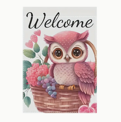 Owl Garden Flag