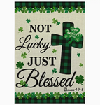 Luck & Blessed Garden Flag