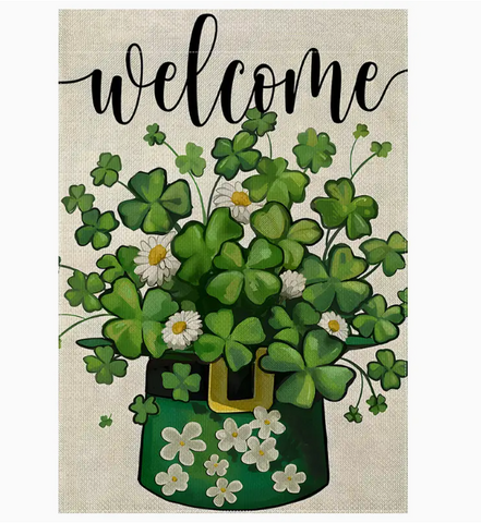 Shamrock Garden Flag